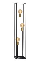 Stehlampe Metall Schwarz E27 H:120 cm modern edel