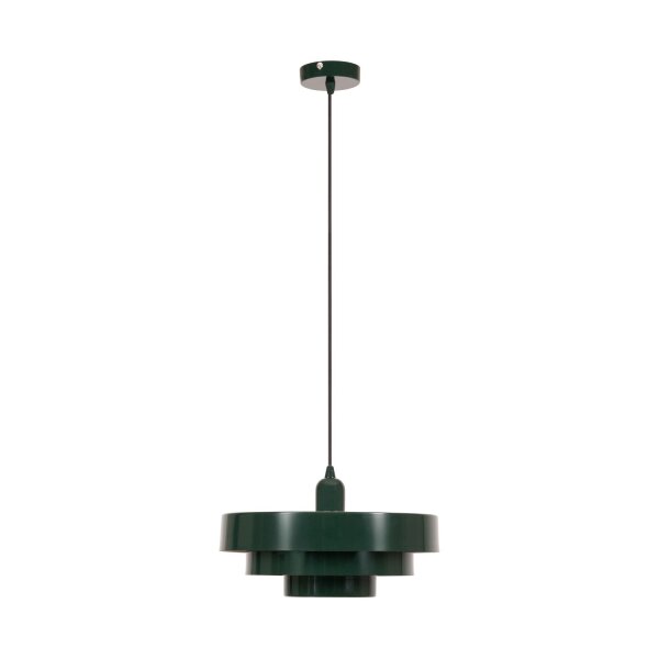 Retro Hängelampe Grün E27 B:35 cm modern edel