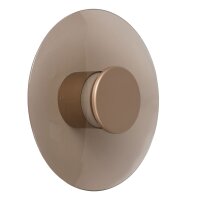 LED Wandleuchte Glas 2700 K L:23 cm Bernstein edel
