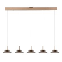 LED Pendelleuchte Glas 2700 K L:150 cm Bernstein