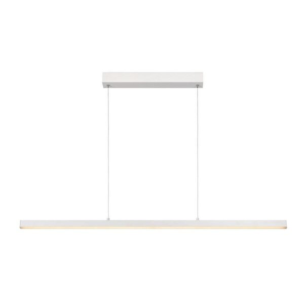 LED Pendelleuchte Metall Weiß 2700 K L:118 cm edel