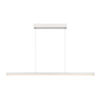 LED Pendelleuchte Metall Weiß 2700 K L:118 cm edel