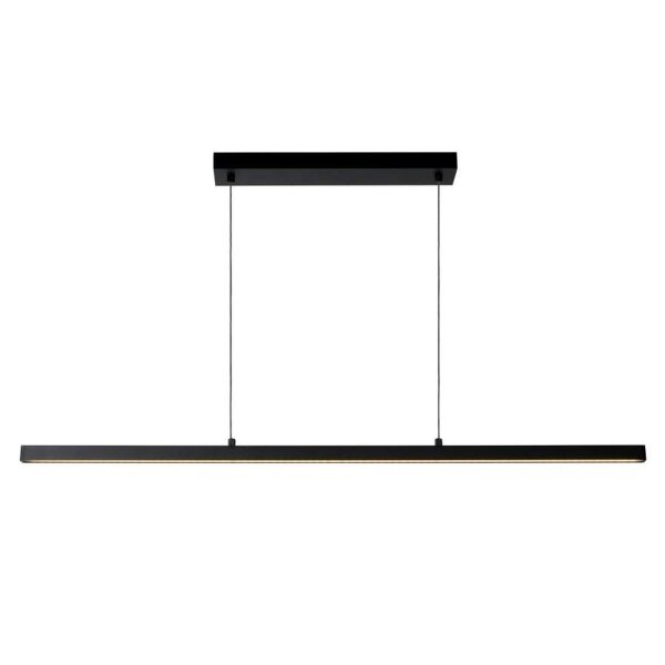 LED Pendelleuchte Metall Schwarz 2700 K L:147 cm