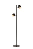 LED Stehleuchte Metall Schwarz 3000 K H:141 cm