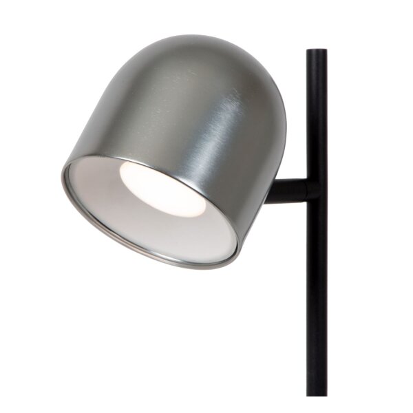 LED Akku Tischleuchte Grau 3000 K H:46 cm edel