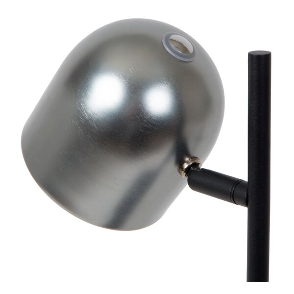 LED Akku Tischleuchte Grau 3000 K H:46 cm edel
