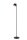 LED Akku Stehleuchte Braun 3000 K H:137 cm edel