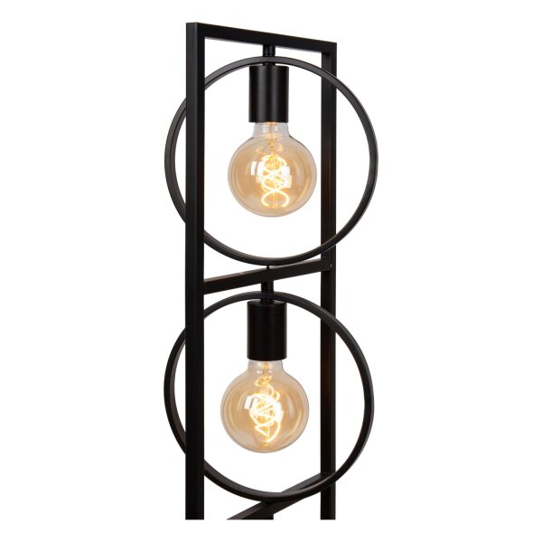 Stehlampe Schwarz E27 H:145 cm Vintage modern edel