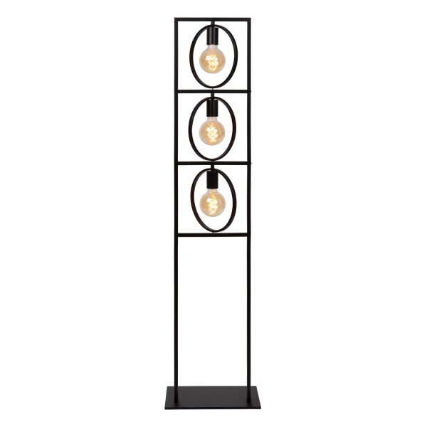 Stehlampe Schwarz E27 H:145 cm Vintage modern edel