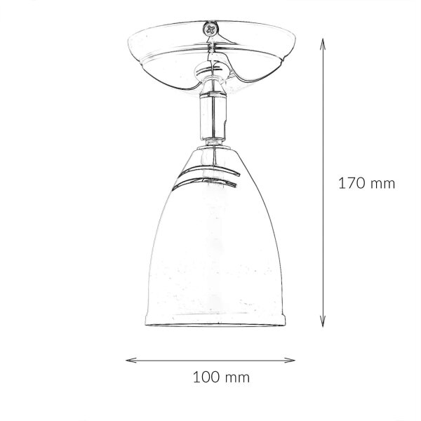 Spot lampe petit laiton massif E27 orientable