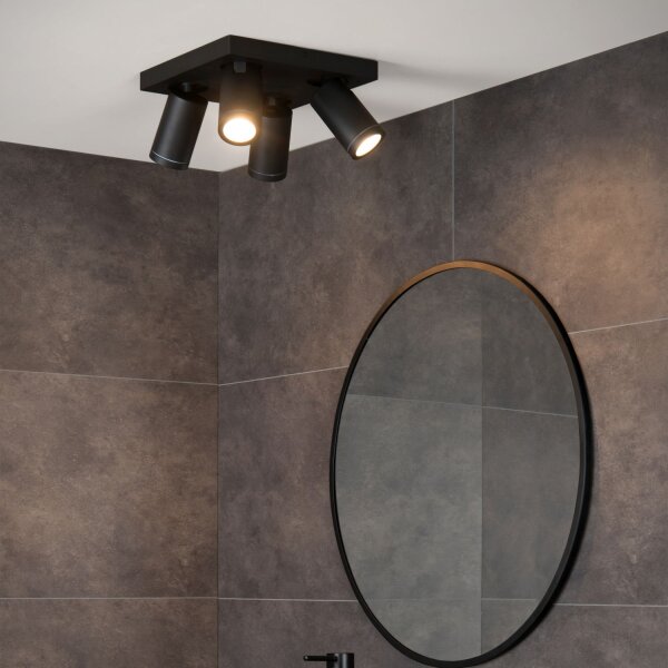 Deckenstrahler Metall Schwarz 2200 K B:24 cm edel
