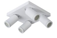 Deckenstrahler Metall Weiß flexibel 2200 K B:24 cm