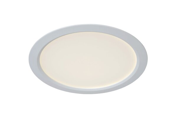 LED Deckenlampe Aluminium Weiß 3000 K B:22 cm edel
