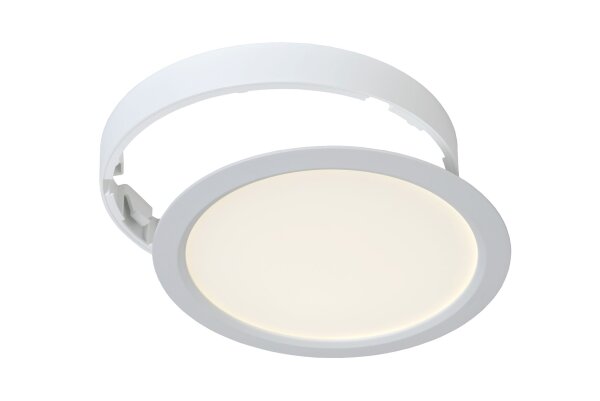 LED Deckenlampe Aluminium Weiß 3000 K B:22 cm edel