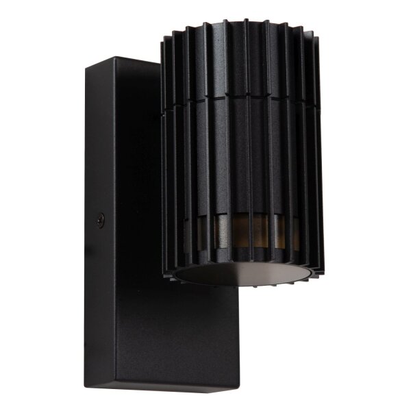 Wandlampe Schwarz GU10 L:11 cm modern edel rund