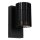 Wandlampe Schwarz GU10 L:11 cm modern edel rund