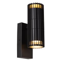 Wandlampe Schwarz GU10 L:11 cm Up Down modern