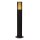 Sockelleuchte Aluminium Schwarz GU10 H:50 cm edel