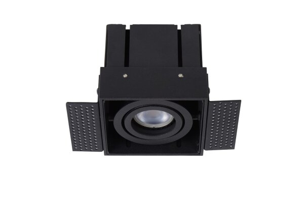 Einbaustrahler Aluminium Schwarz GU10 B:9 cm edel