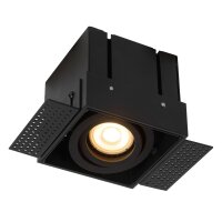 Einbaustrahler Aluminium Schwarz GU10 B:9 cm edel