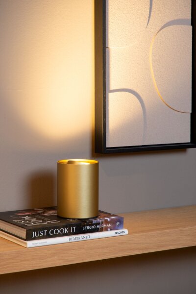 Tischlampe Metall Messing 2700 K H:12 cm modern