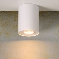 Aufbaustrahler Weiß GU10 B:9 cm eckig modern