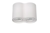 Aufbaustrahler Aluminium Weiß GU10 L:18 cm edel