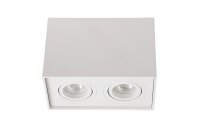 Aufbaustrahler Aluminium Weiß GU10 modern edel