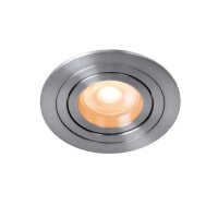Einbaustrahler Aluminium Chrom GU10 &Oslash;9 cm modern