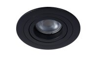 Einbaustrahler Aluminium Schwarz GU10 Ø9 cm edel