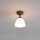 Plafonnier Bronze Clair Abat-jour en verre Beatrice