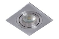 Einbauleuchte Aluminium Chrom GU10 B:9 cm modern