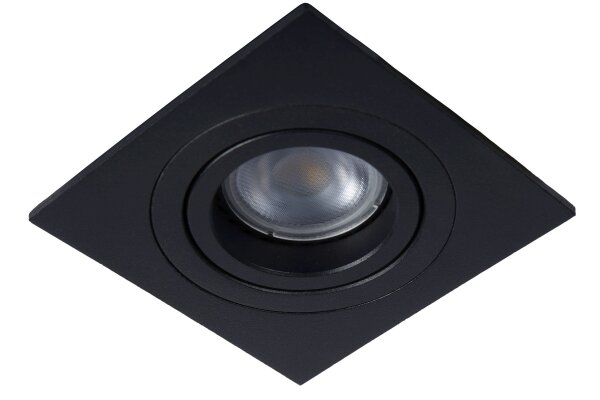 Einbauleuchte Aluminium Schwarz GU10 L:9 cm edel