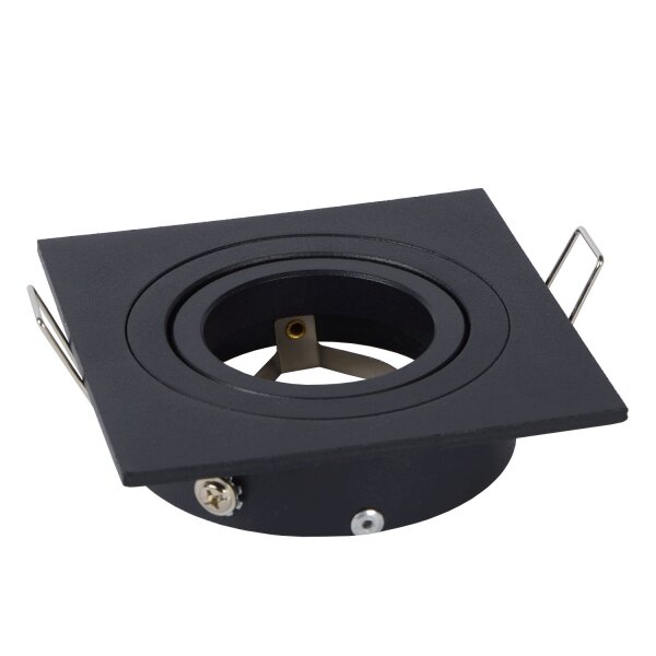Einbauleuchte Aluminium Schwarz GU10 L:9 cm edel