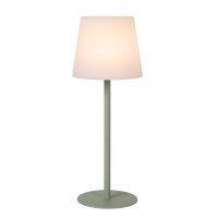 LED Tischlampe Akku Messing Grün 2700 K 41 cm blendarm