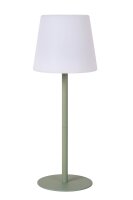 LED Tischlampe Akku Messing Grün 2700 K 41 cm blendarm
