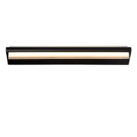 LED Wandlampe Schwarz 3000 K IP44 L:60 cm edel