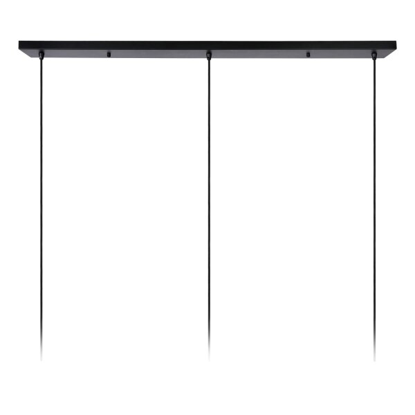 Pendelleuchte Metall Schwarz E27 L:110 cm edel
