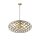 Pendelleuchte Metall in Messing E27 Ø65 cm Draht modern