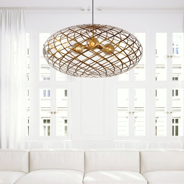 Pendelleuchte Messing E27 Ø100 cm modern edel