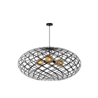 Hängelampe Schwarz E27 Ø100 cm 3-flammig...