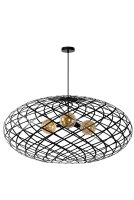Hängelampe Schwarz E27 Ø100 cm 3-flammig...