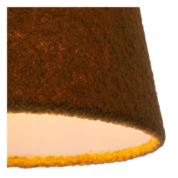 Hängelampe Stoff Schirm Grün E27 Ø28 cm rund blendarm