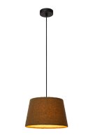 Hängelampe Stoff Schirm Grün E27 Ø28 cm...