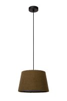 Hängelampe Stoff Schirm Grün E27 Ø28 cm...