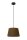Hängelampe Stoff Schirm Grün E27 Ø28 cm rund blendarm