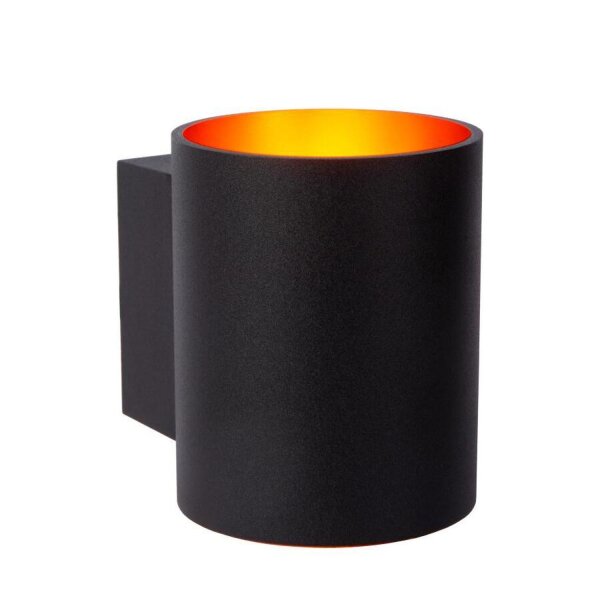 Wandleuchte Up Down Schwarz Gold G9 H:10 cm edel