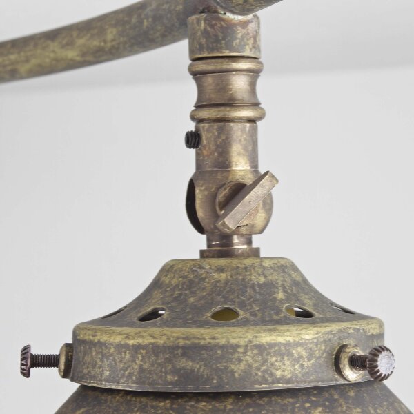 Deckenleuchte Antik Messing Vintage Verstellbar