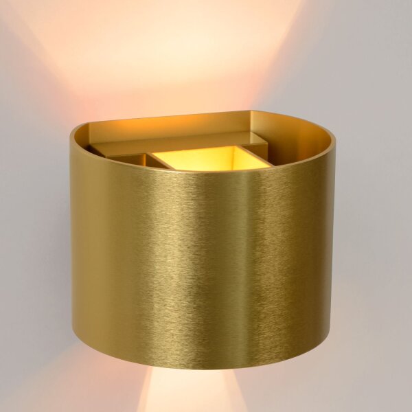 Wandlampe Up Down Messing 2700 K G9 B:13 cm edel
