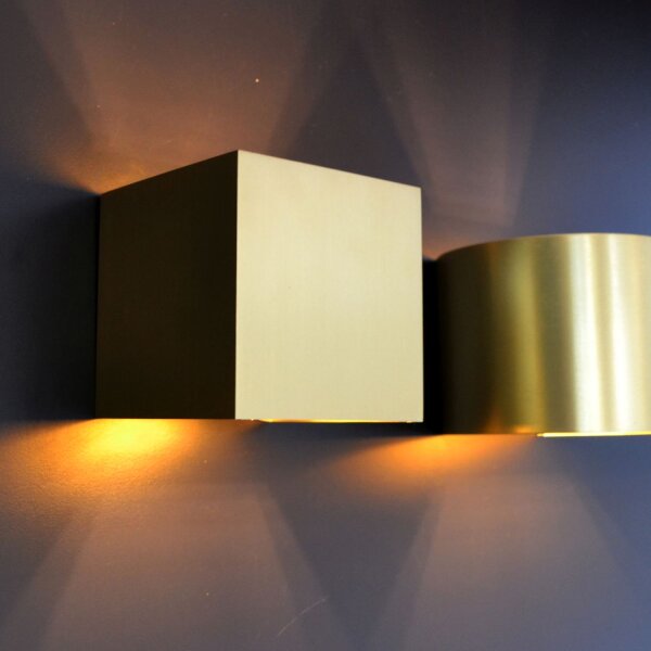 Wandlampe Up Down Messing 2700 K G9 B:13 cm edel